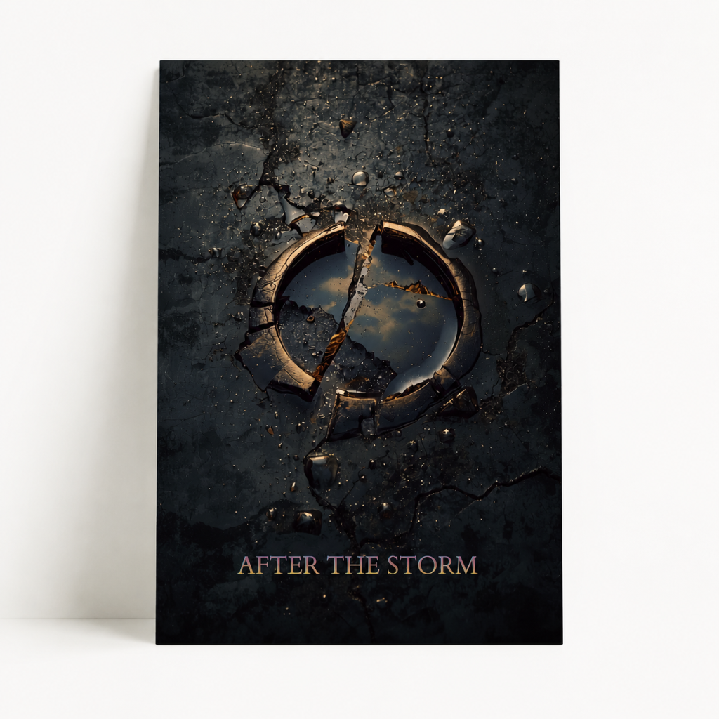 After the Storm A4 Framed Poster
