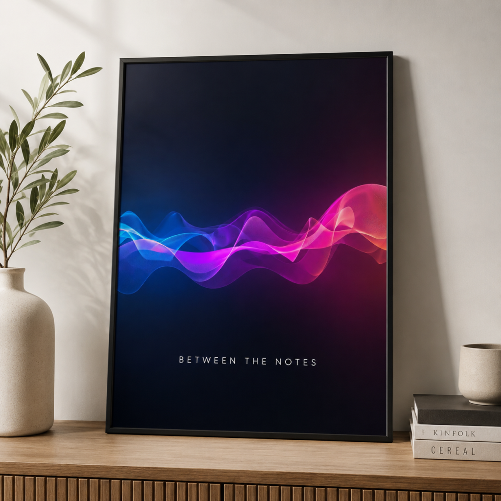 Between the Notes A4 Poster