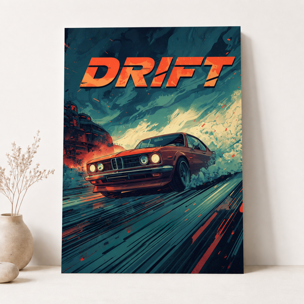 Drift A4 Framed Poster
