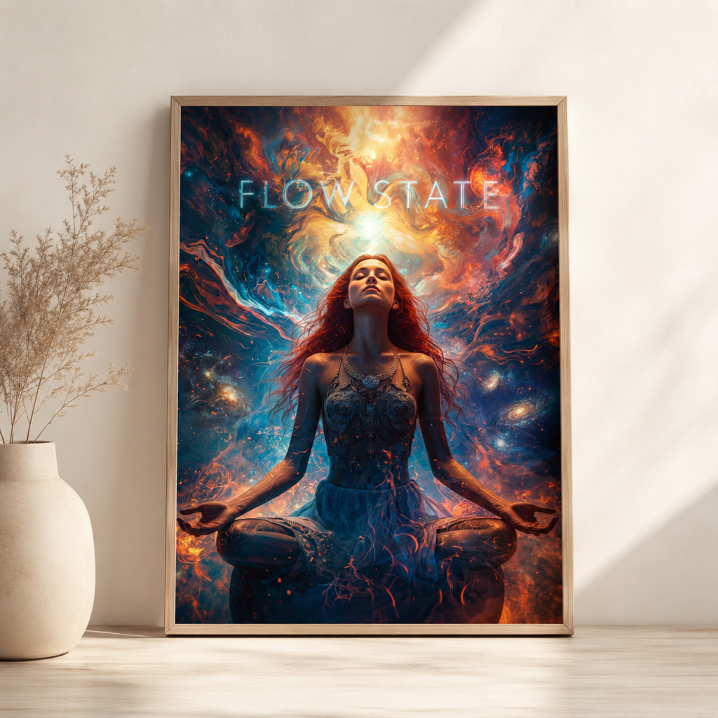 Flow State A4 Framed Poster