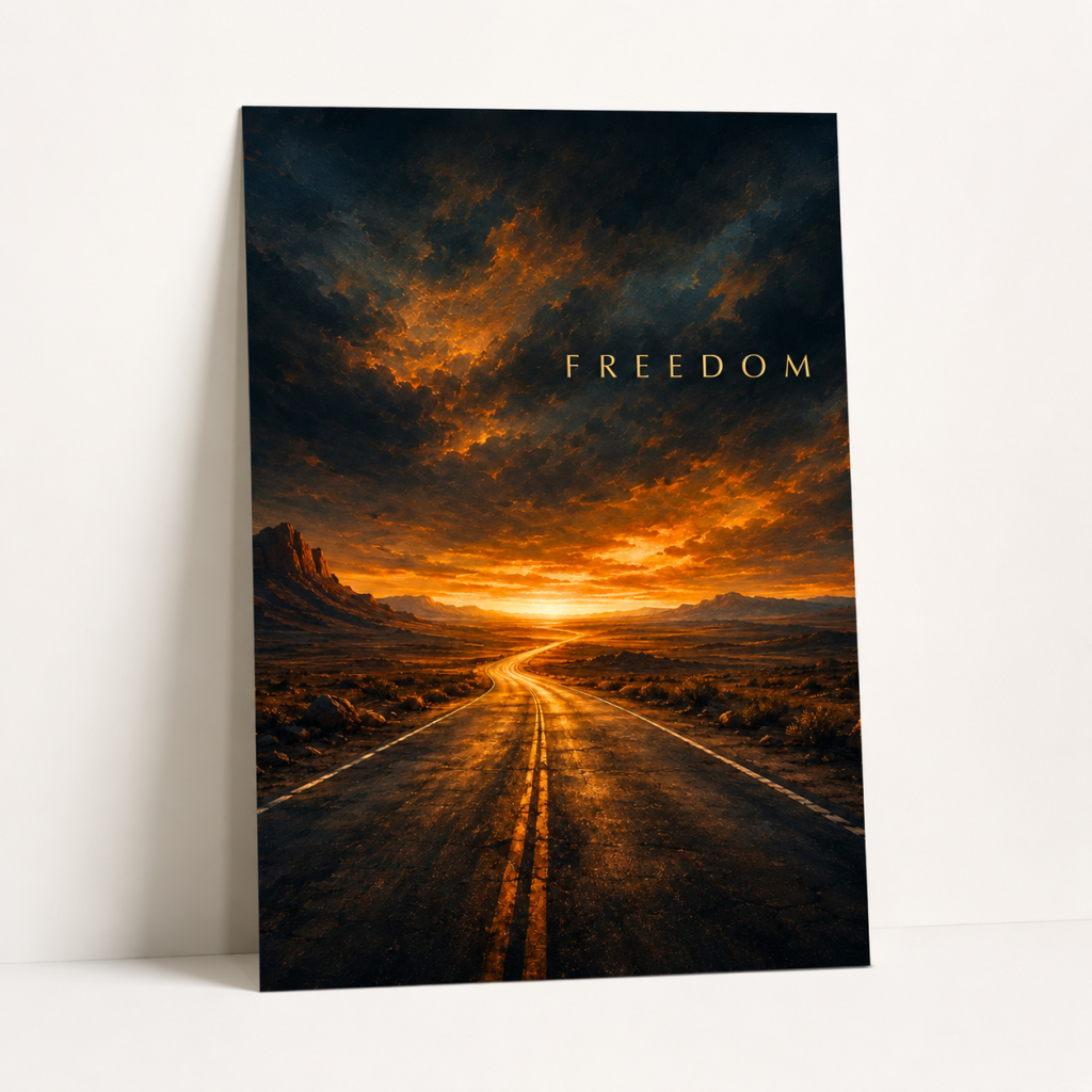 Freedom A4 Framed Poster