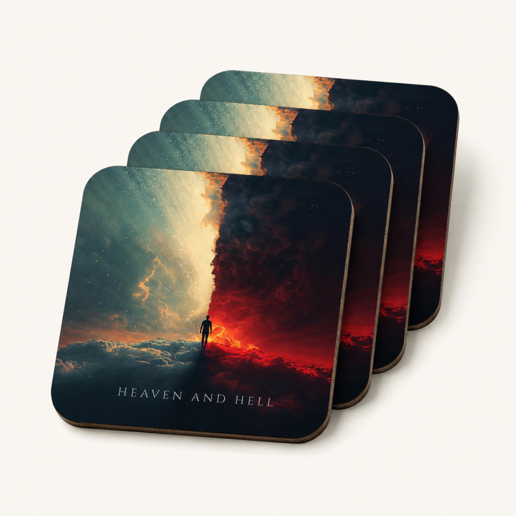 Heaven and Hell Coaster Set of 4