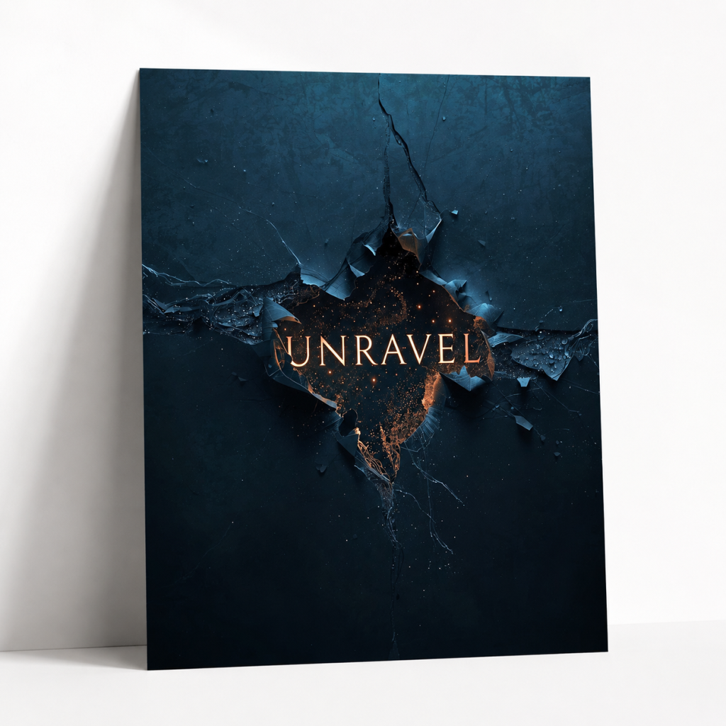 Unravel A4 Framed Poster