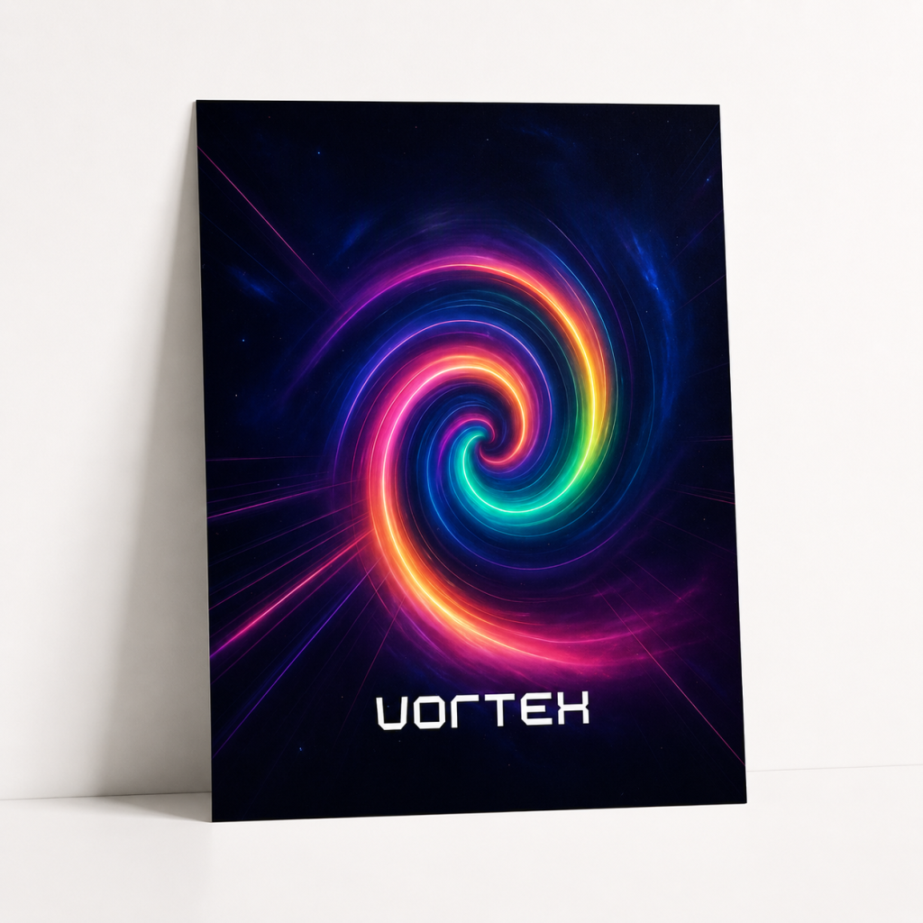 Vortex A4 Framed Poster